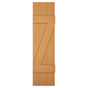 Composite board and batten 3 vertical boards 2 horizontal boards and battens with z cross bar