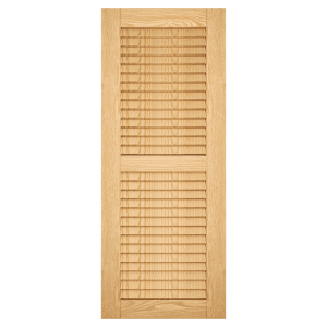 louvered pine exterior shutter 50-50 configuration